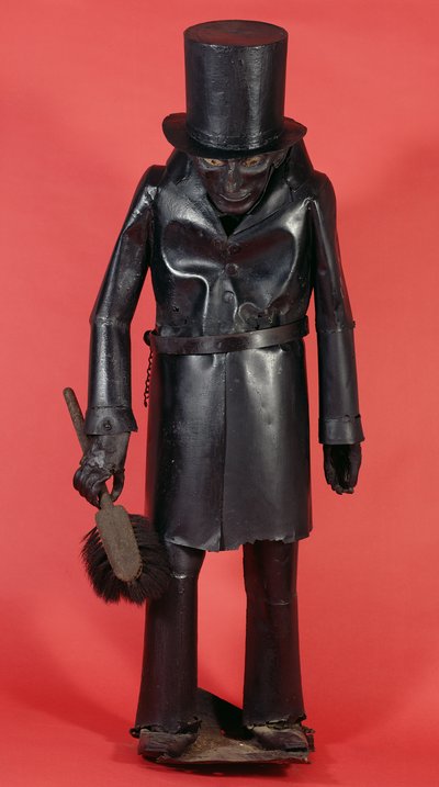 Insegna del commerciante a forma di maestro spazzacamino, c.1830 da English School